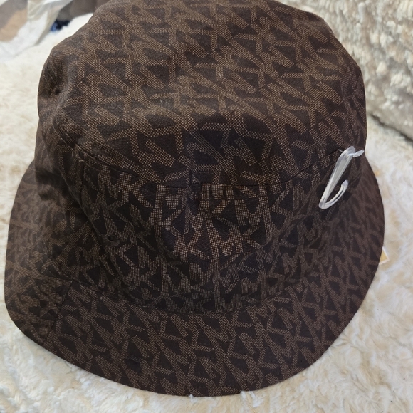 Michael Kors Accessories - Michael Kors Chocolate Monogram Hat